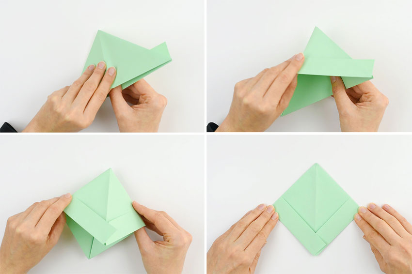 How to make a paper boat - step 7