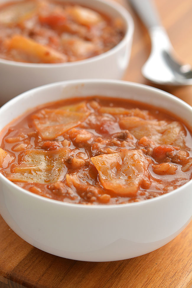Bowl of Cabbage Roll Soup
