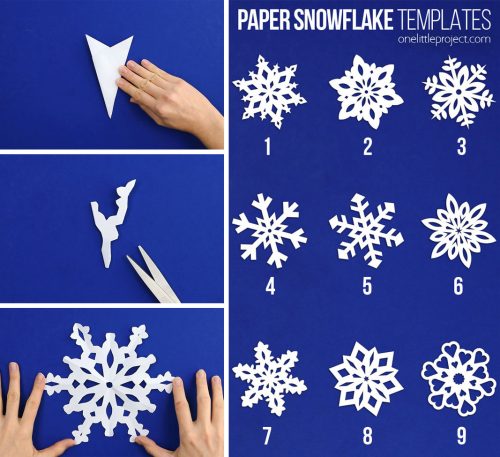 How to Make Paper Snowflakes | One Little Project