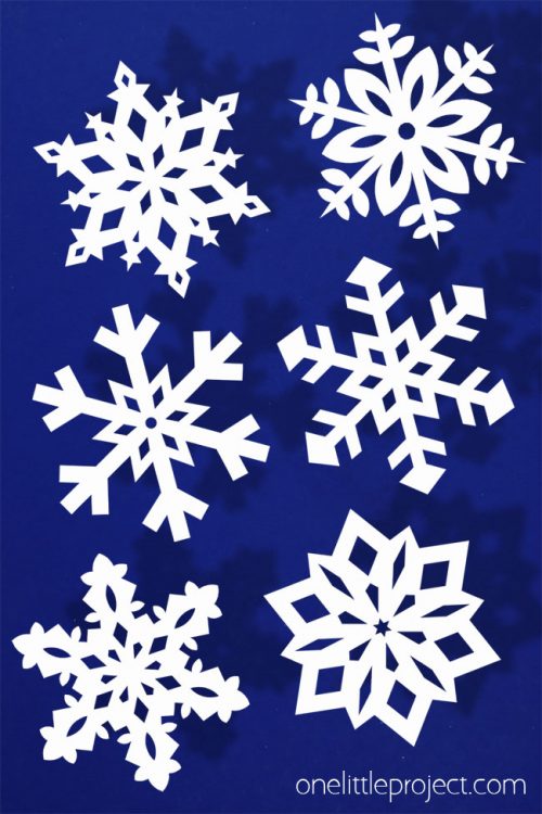 Printable Winter Crafts - How to Make Paper Snowflakes