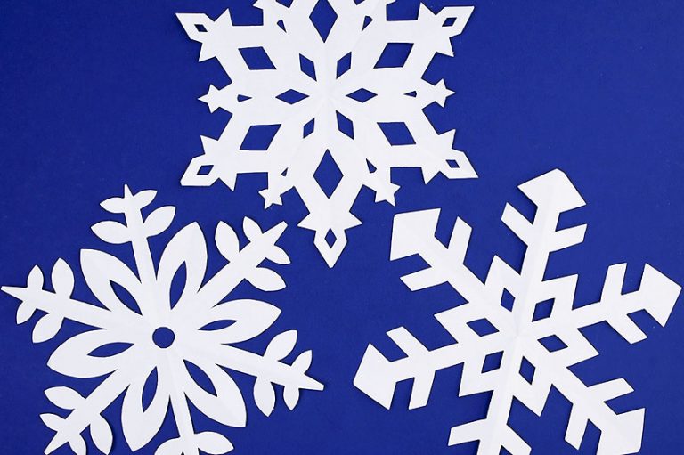 How to Make Paper Snowflakes | One Little Project