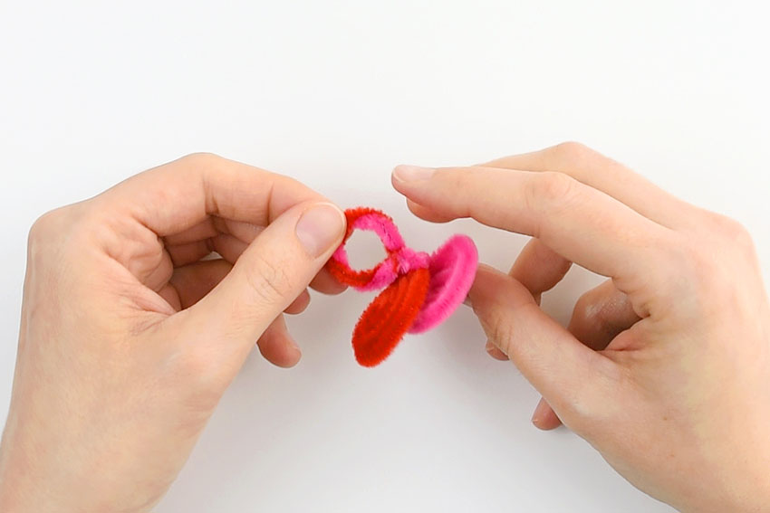 Back of the Valentine's Day heart ring