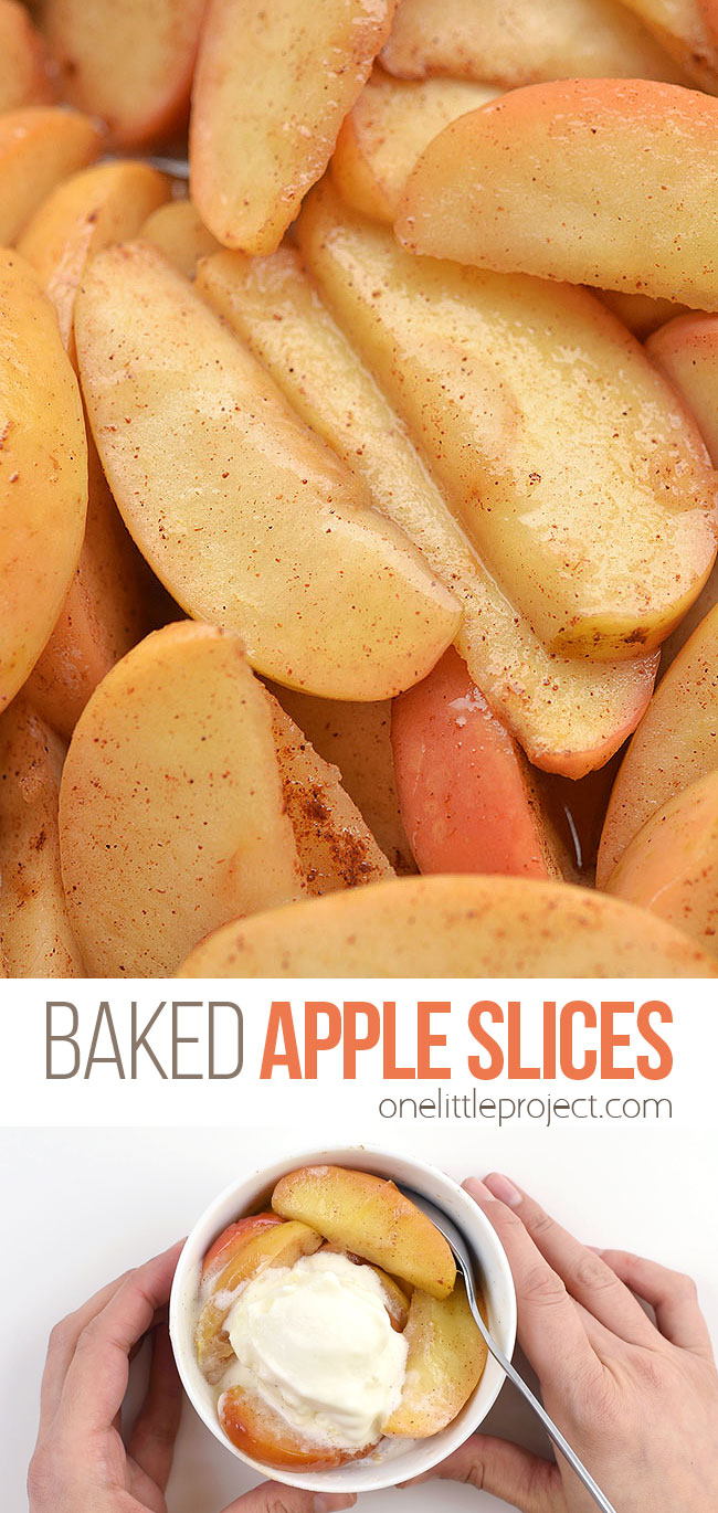 Baked apple slices recipe