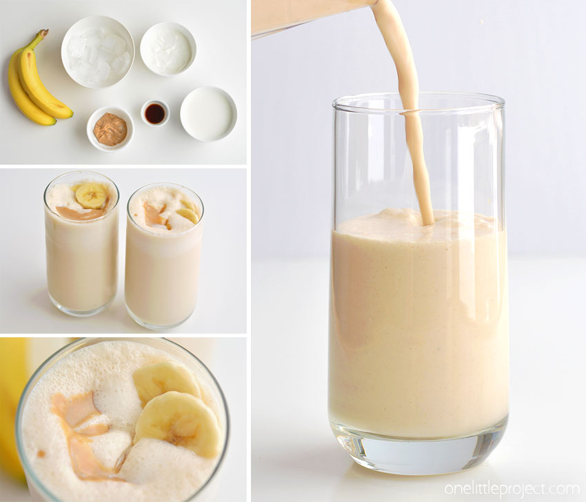 How to Make a Peanut Butter Banana Smoothie