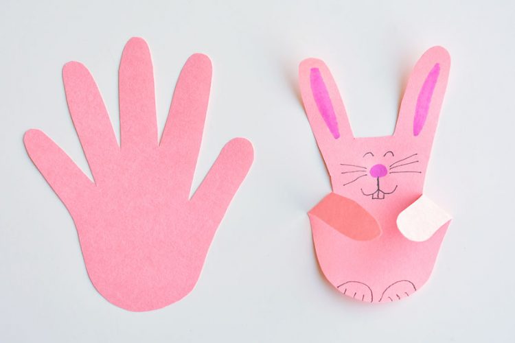 Handprint bunnies