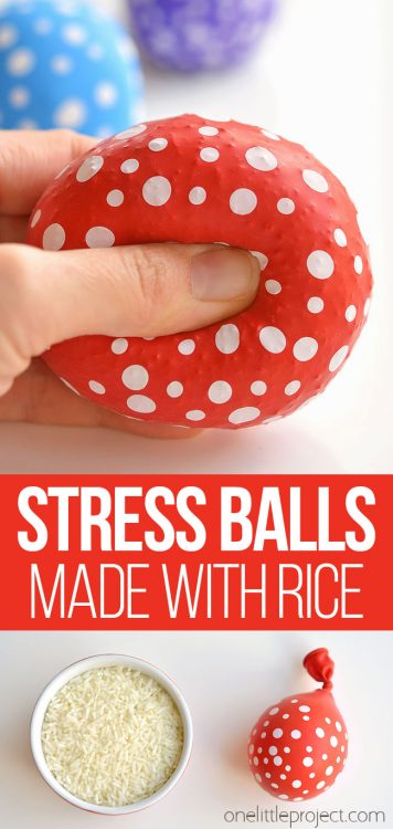 Rice Stress Ball: How to Make Stress Balls with Balloons and Rice