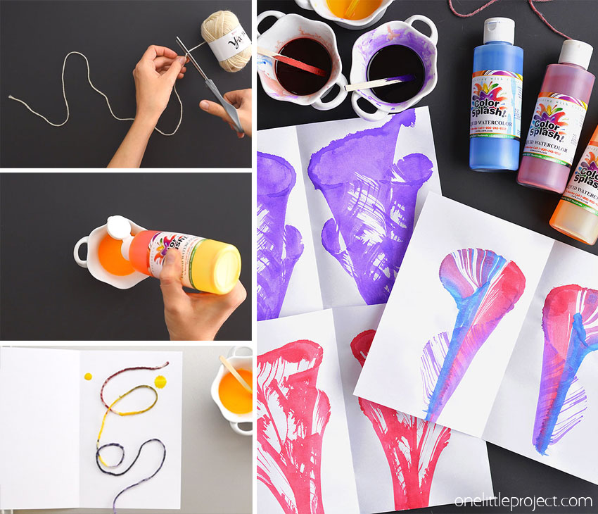 how to make string paint art