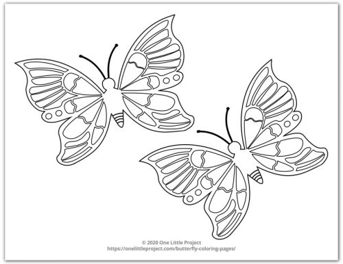Butterfly Coloring Page 2