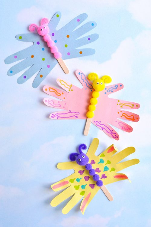 Summer Crafts for Kids - Handprint Butterfly