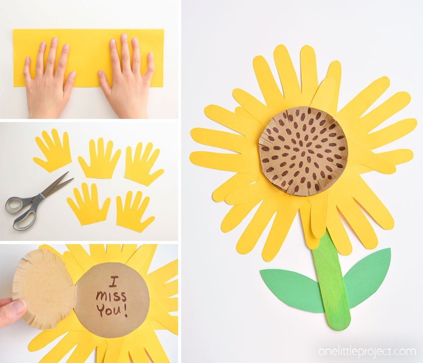 Handprint Sunflower Craft