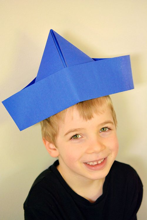 easy way to make a paper hat