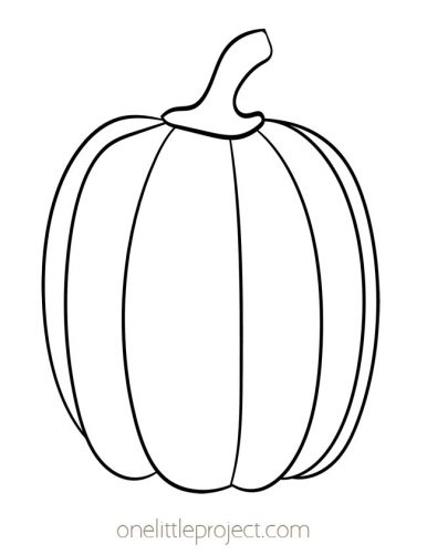 Pumpkin Template | Free Printable Pumpkin Outlines - One Little Project