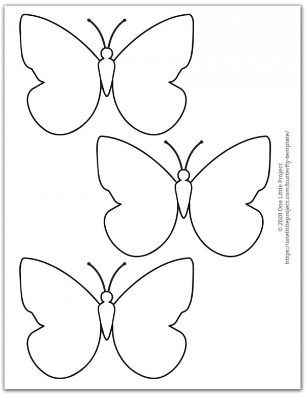 Free Printable Small Butterfly Template Printable Templates
