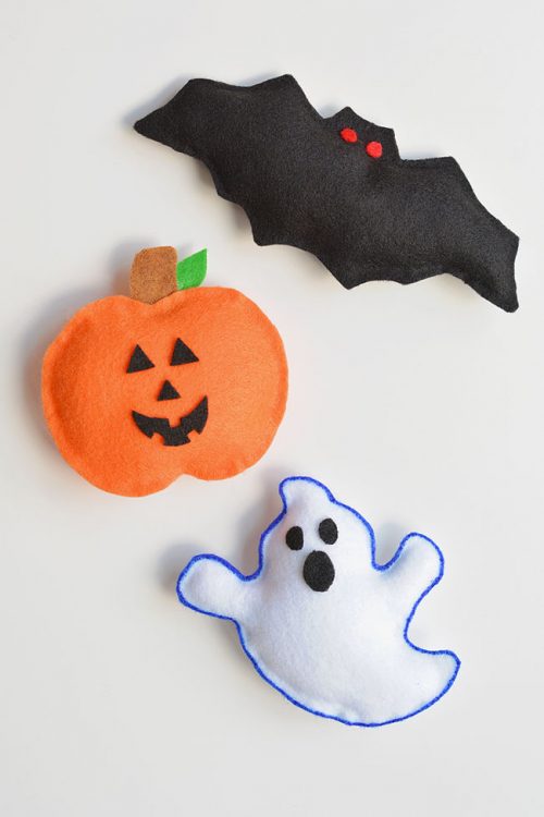 Halloween Crafts for Kids - No-Sew Halloween Plushies