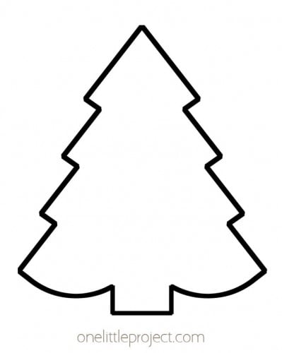 Christmas Tree Template | Free Printable Christmas Tree Outlines