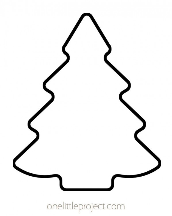Christmas Tree Template Free Printable Christmas Tree Outlines