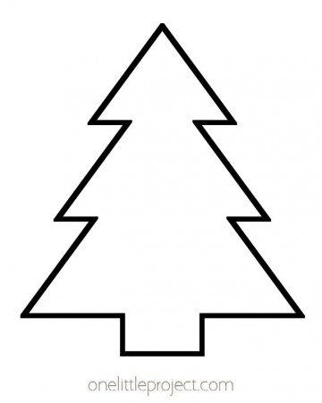 Christmas Tree Template | Free Printable Christmas Tree Outlines