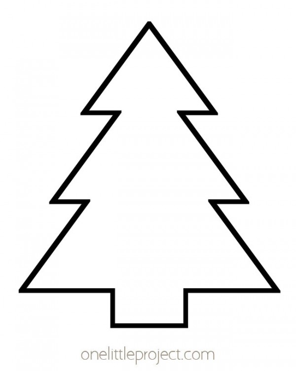 Printable Christmas Tree Outline
