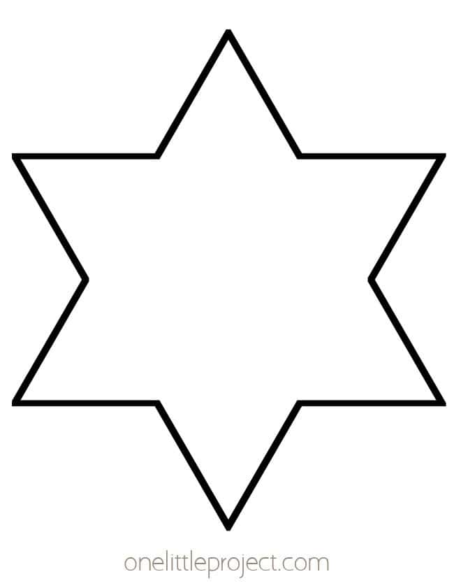 Star Template Free Printable Star Outlines One Little Project Star Template Free Printable Star Outlines One Little Project