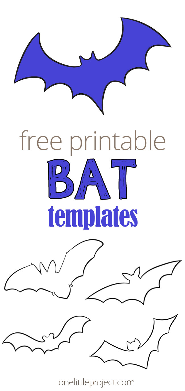 Pin image for free printable bat templates