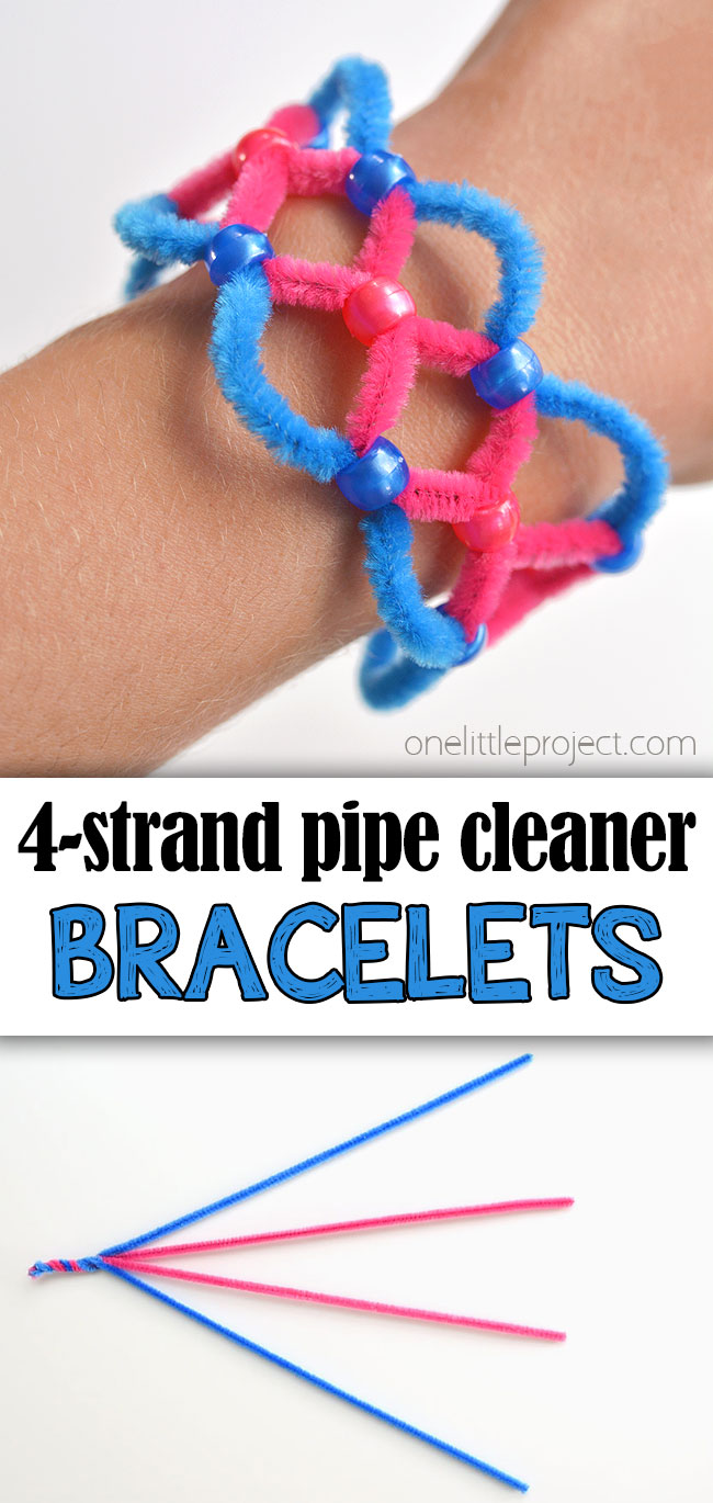 4 Strand Pipe Cleaner Bracelets