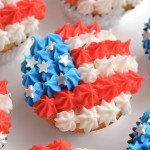 4th of July Cupcakes Flag