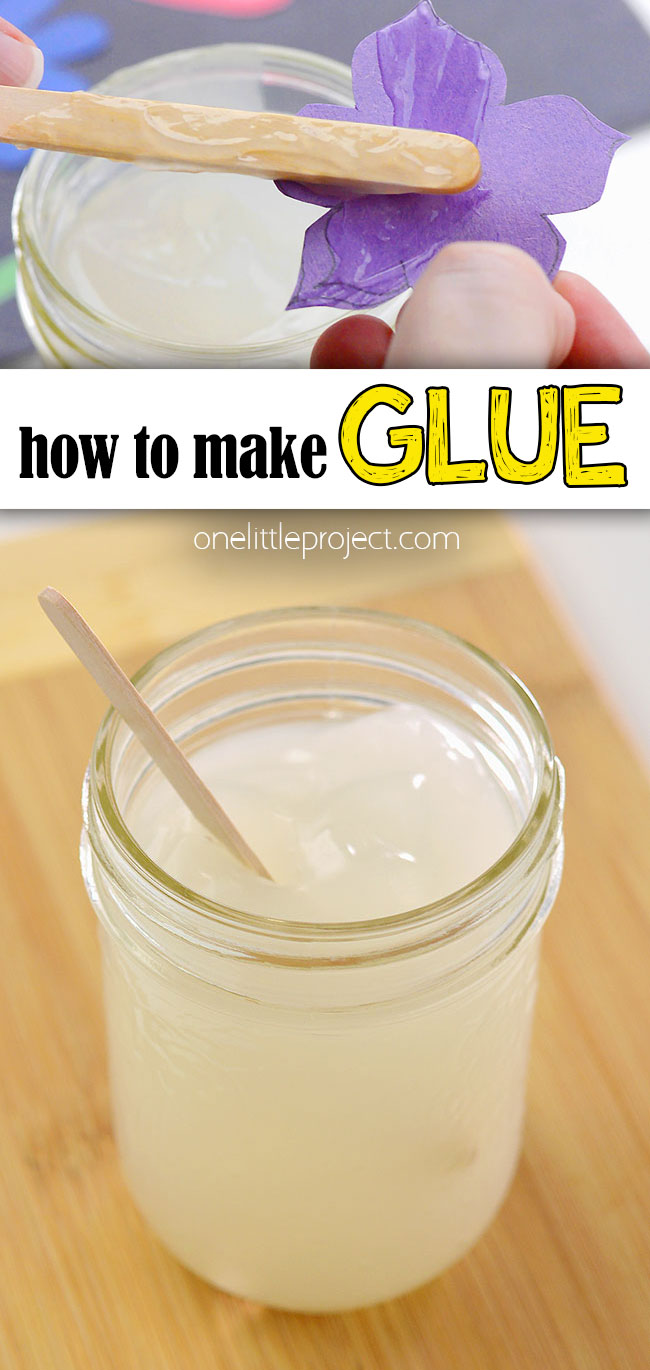 How to make glue pin image