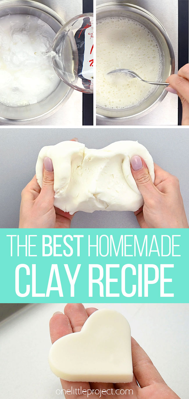 The best homemade clay recipe collage pin image