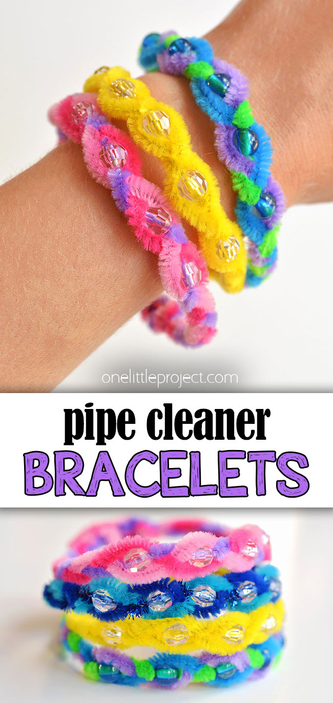 Pin image for braided pipe cleaner bracelets
