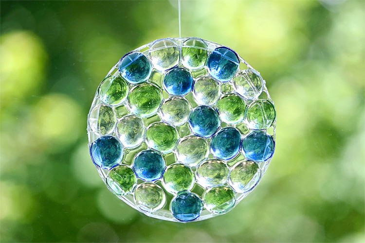 DIY glass bead suncatcher