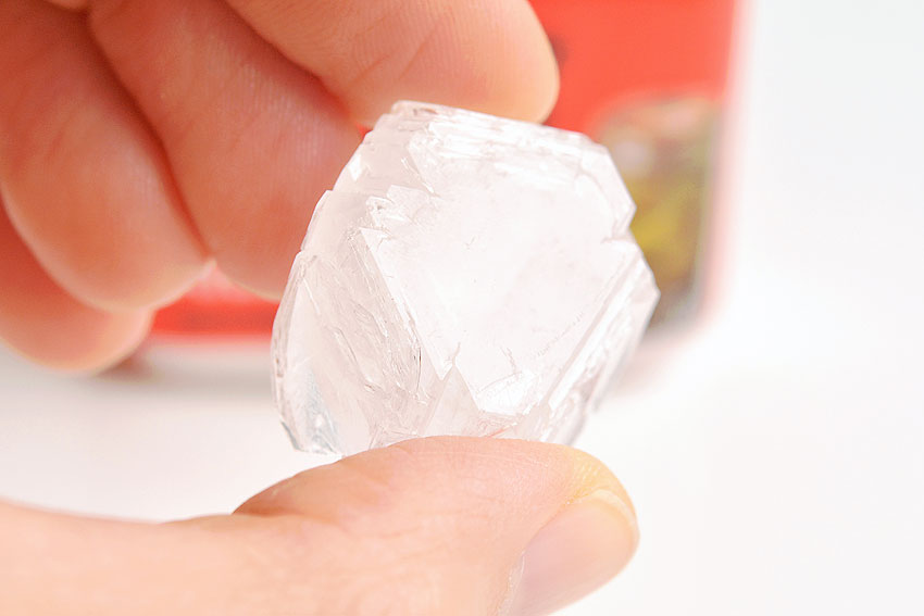 Salt crystal made from alum