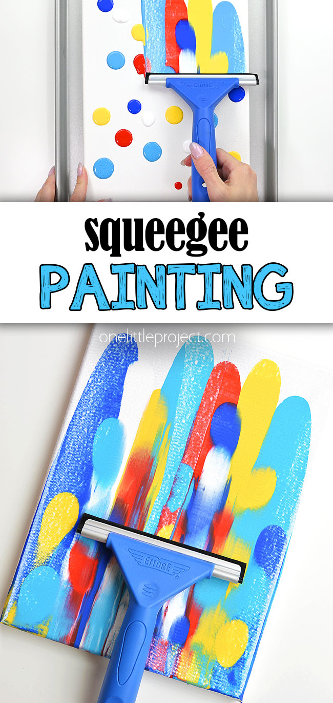 Pin image for squeegee painting