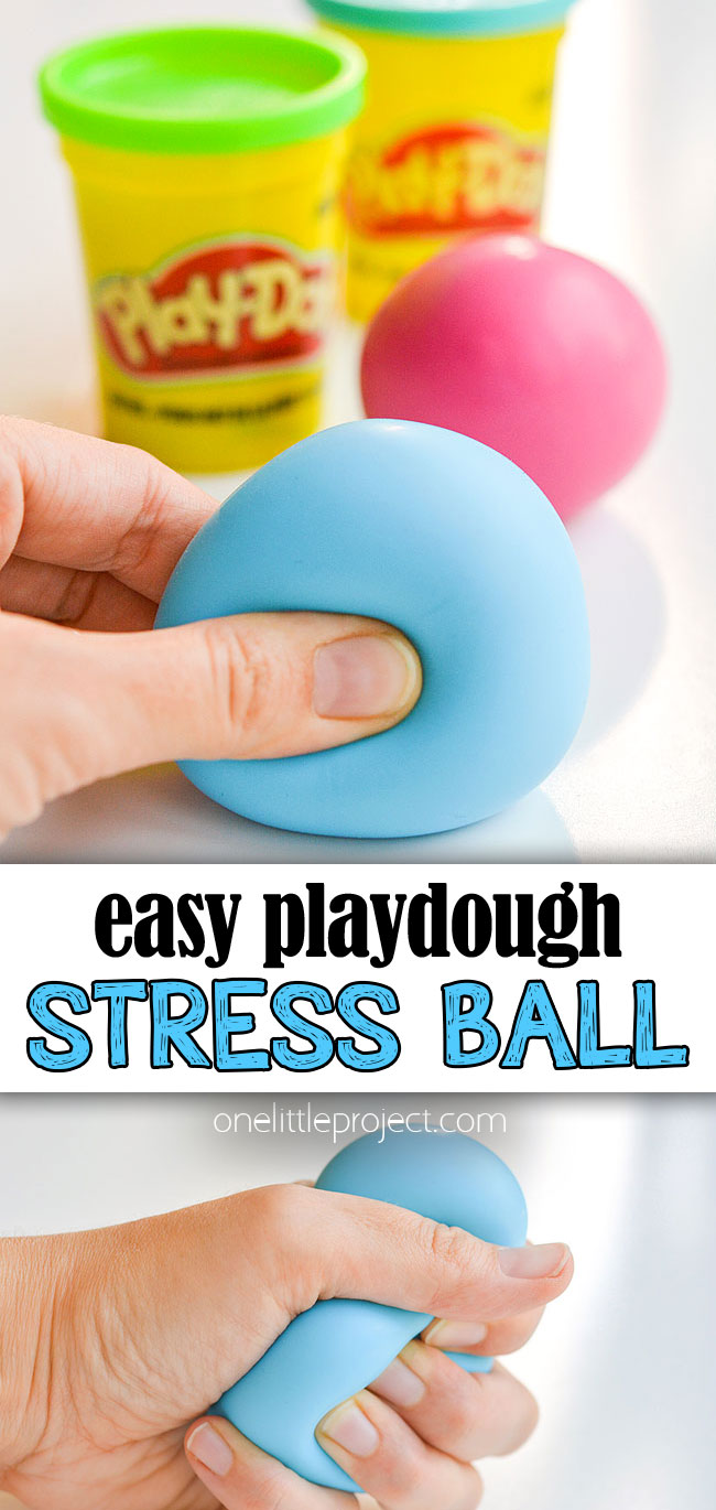 Pin for easy playdough stress balls