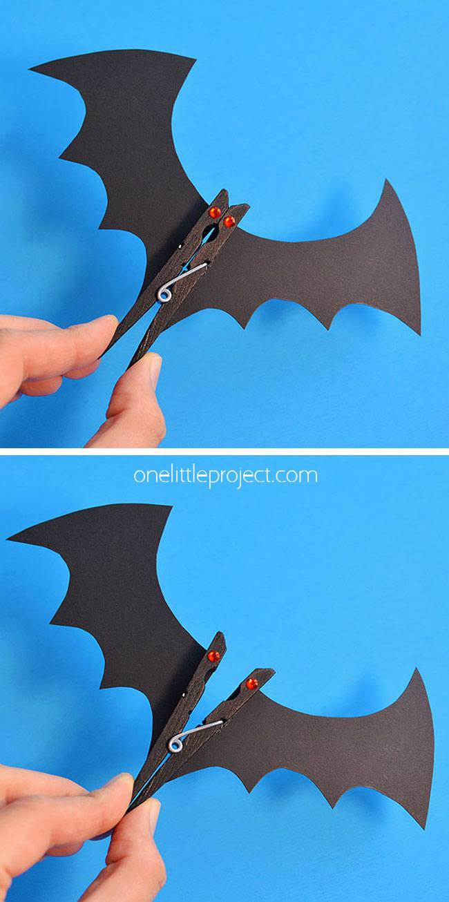 Pin image for clothespin bat craft