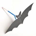Flying Bat Halloween Craft
