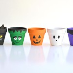 Halloween Clay Pots