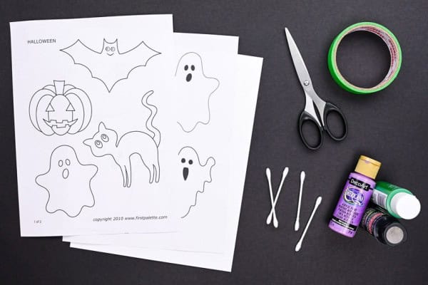 Halloween Q-Tip Painting for Kids | Q-Tip Art for Halloween