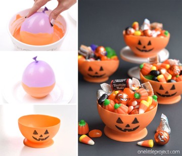 Candy Melt Pumpkin Bowls | Edible Jack-o-Lantern Candy Cups