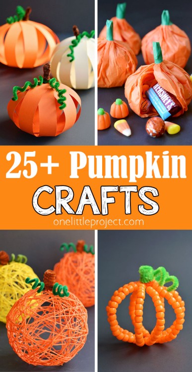 25+ Fun and Easy Pumpkin Crafts | Pumpkin Craft Ideas