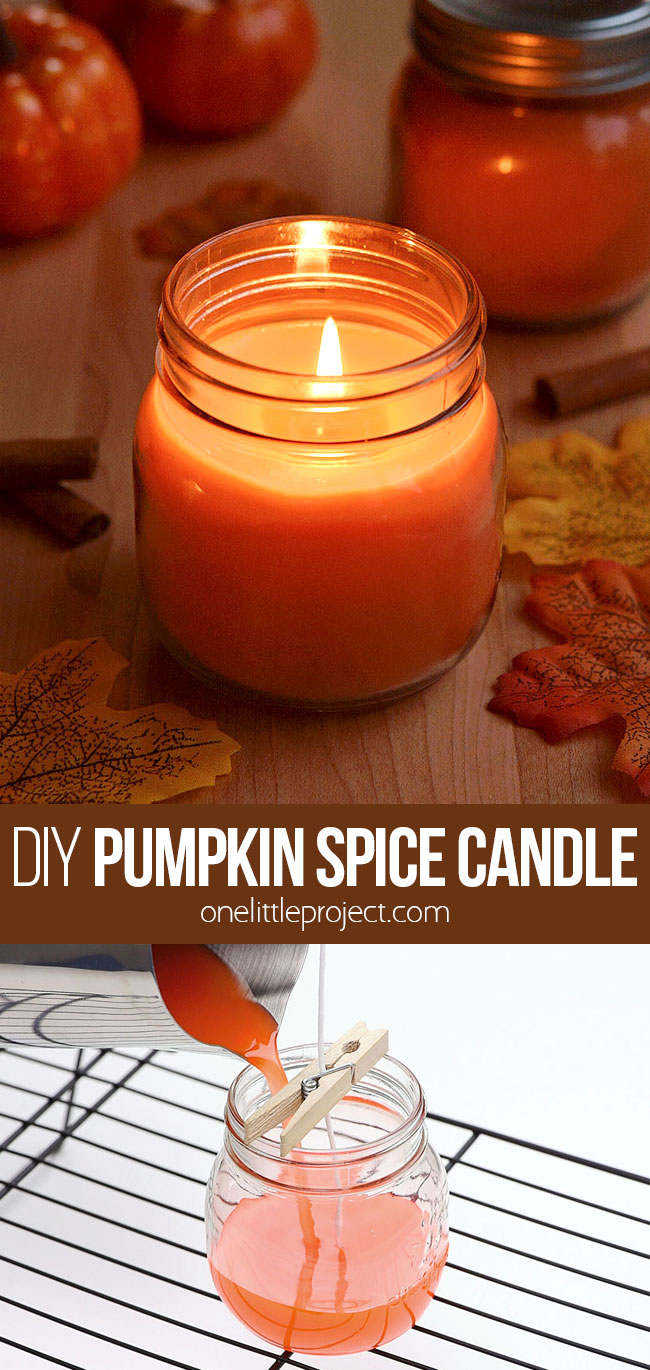 Pin image for DIY pumpkin spice soy candle