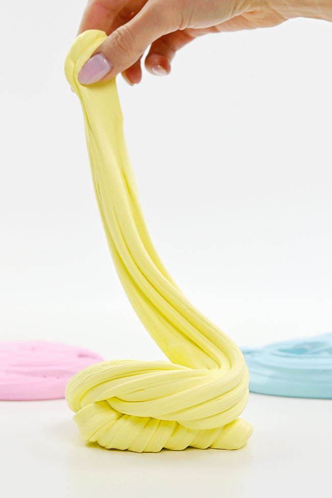 A swirl of yellow butter slime