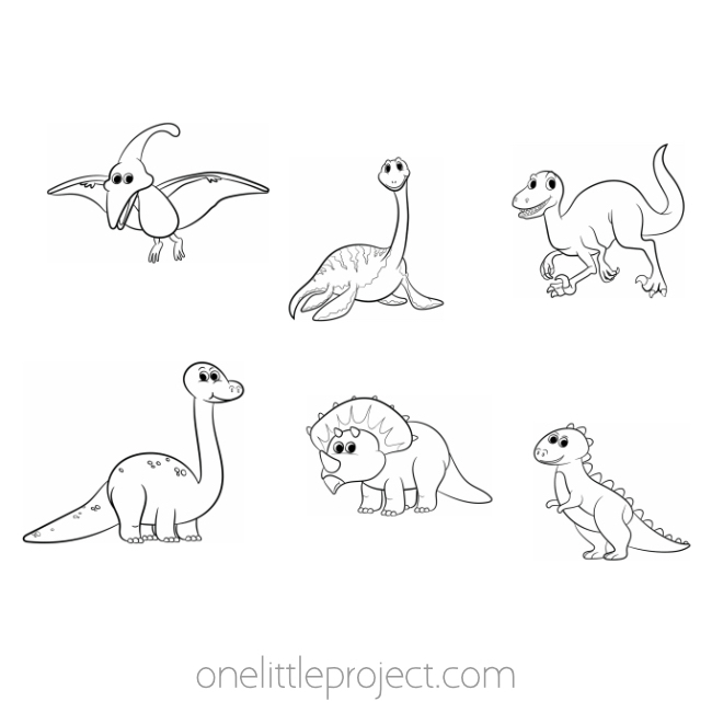 Coloring pages dinosaurs