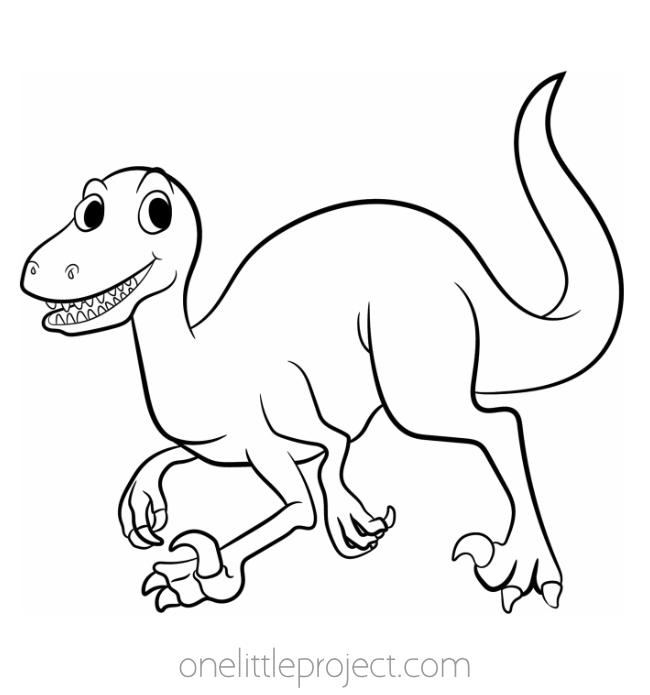 Dinosaur coloring page