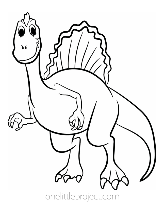Dinosaur coloring page