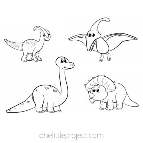 Dinosaur Coloring Pages | Free Printable Dinosaur Coloring Sheets