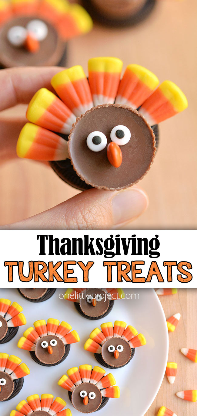 Thanksgiving turkey treats collage