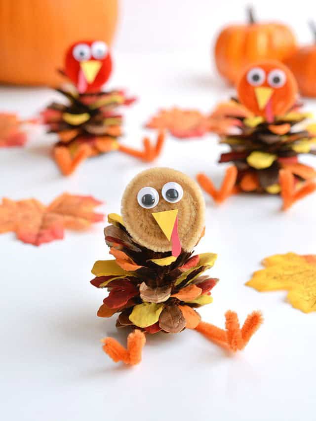 Pinecone Turkey Craft