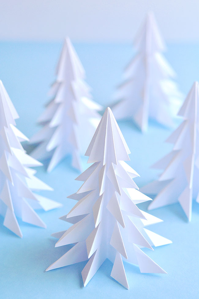 Christmas tree made from paper