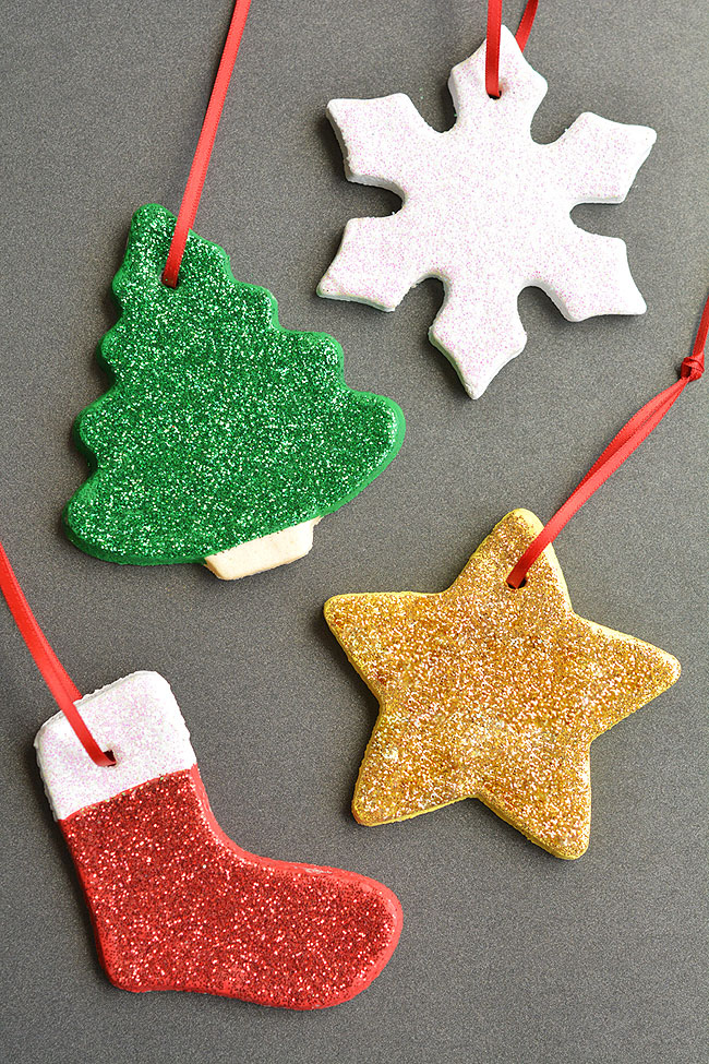 Salt dough Christmas ornaments