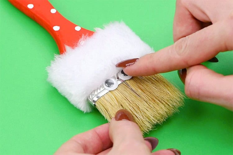 Paint Brush Santa Craft | DIY Santa Paintbrush Ornament